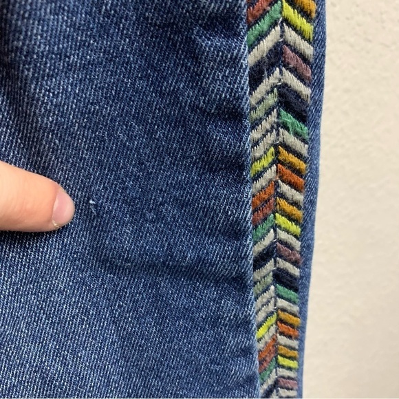 Knox Rose Women’s Aztec Embroidered Side Dark Wash Jeans Size 2 - Picture 5 of 6